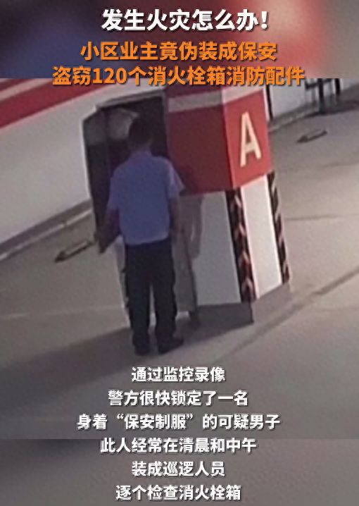 业主伪装保安偷120